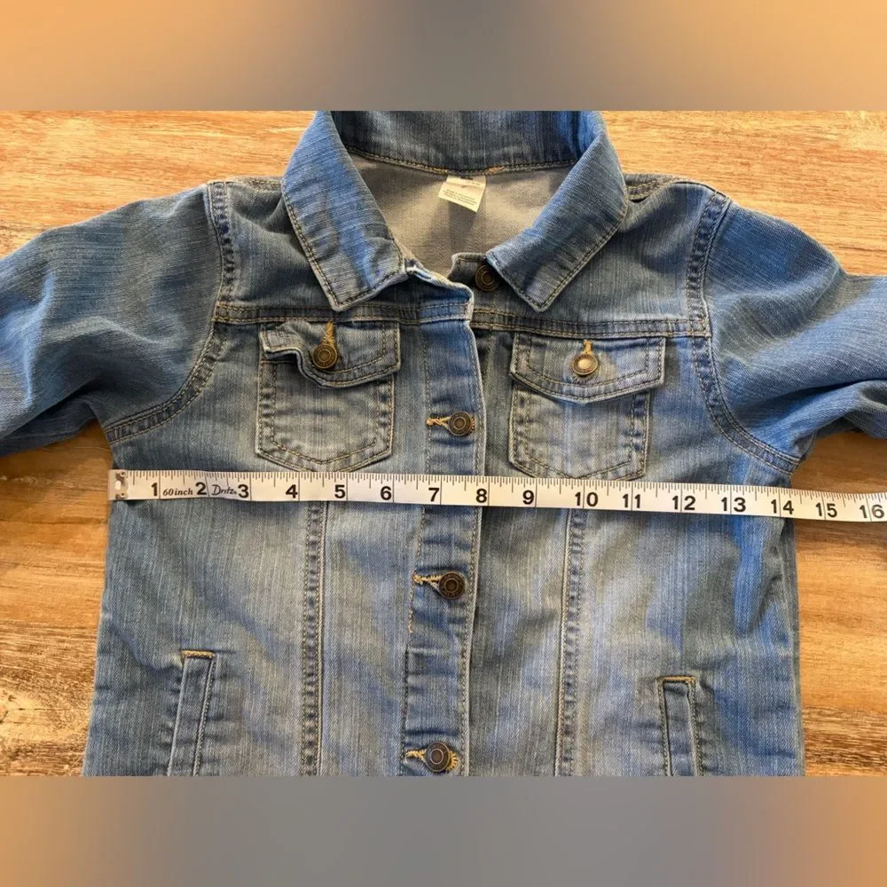 Carter's Denim Jean Jacket‎ Kids Size 7 Light Blue Classic Unisex Fall